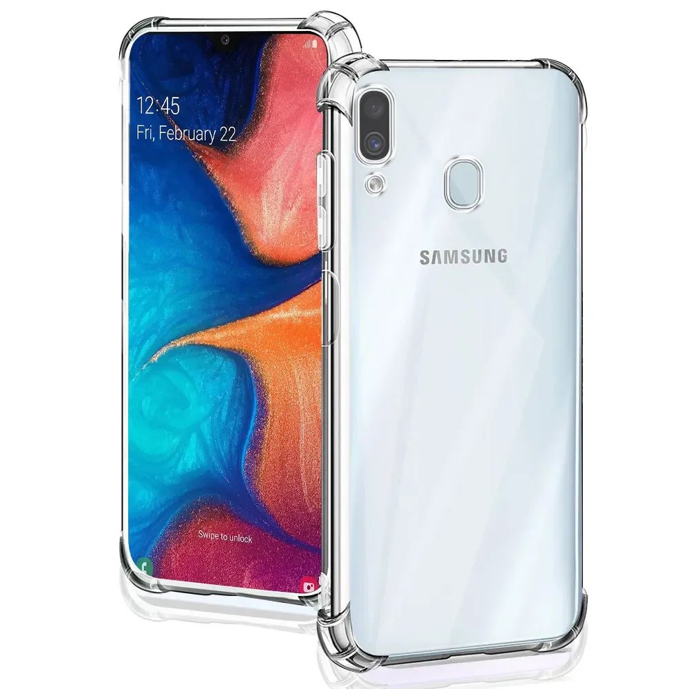 Shockproof Case For Samsung A20 Case Silicone Soft Transparent Cases For Samsung Galaxy A30 Clear Cover SamsungA20 A30 Funda