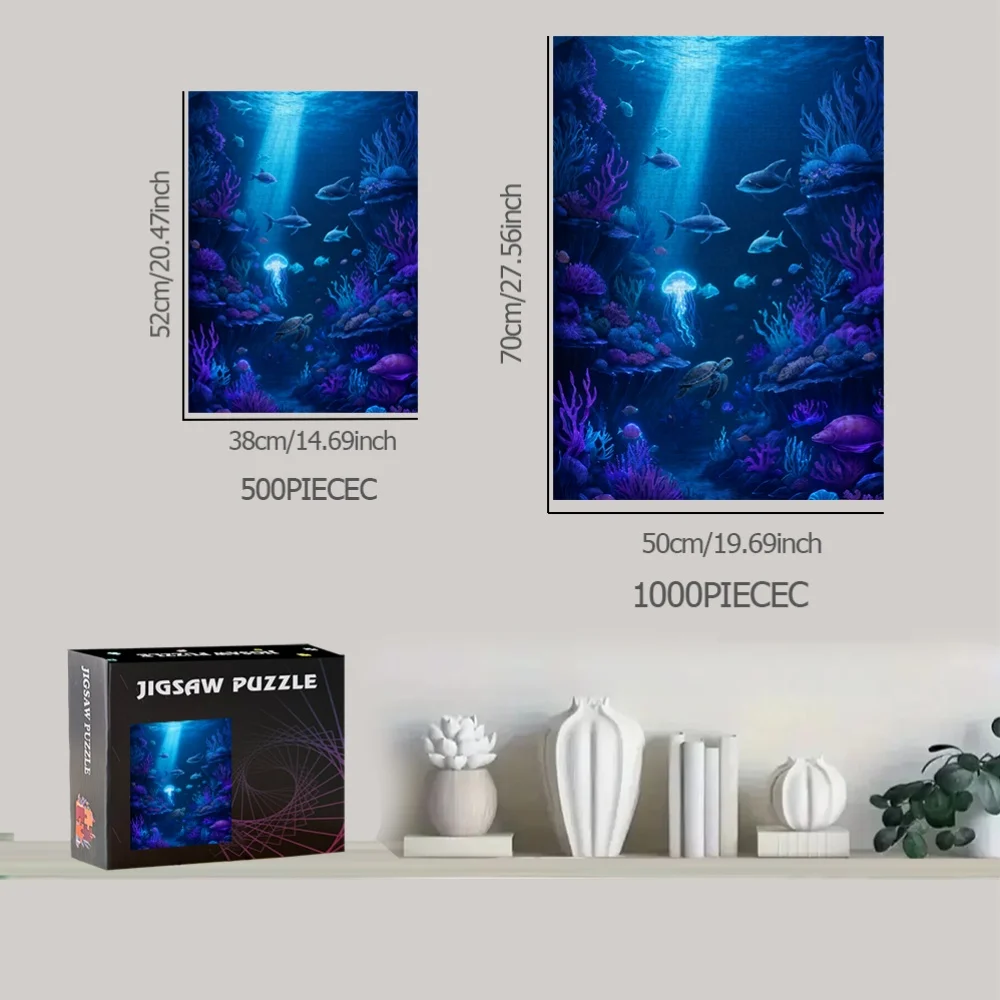 500pcs/1000pcs High-Quality Jigsaw Puzzle | Portable Cardboard Puzzle for Birthday, Halloween, Christmas, Thanksgiving, Easter