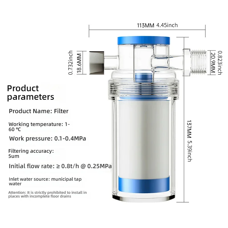 PP cotton filter used for water purifier filtration can capture rust and impurities for easy installation and replacement image 4