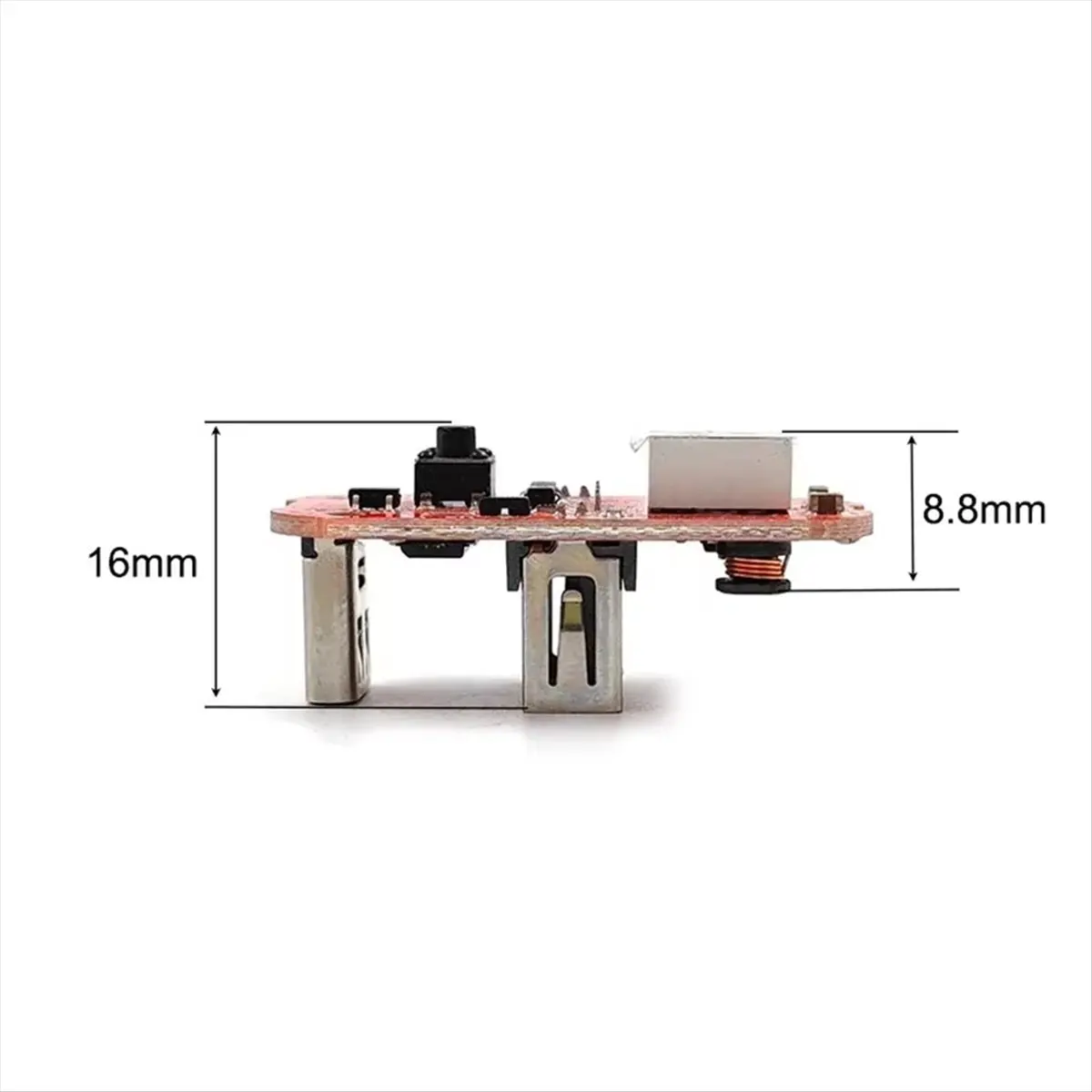 Delighted- 0-100 Power Display PCB Driver Plate for Flashlight Fishing Light DIY Repair Parts Type-C Charging Function