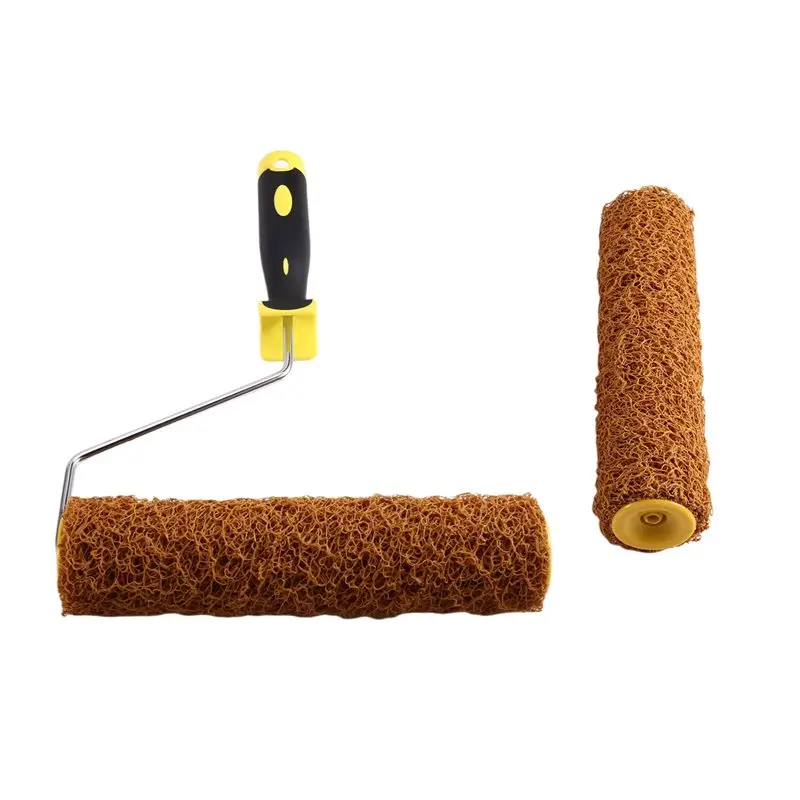 A93E-For Texture Painting Sponge Paint Roller Small Decorator Brush Tool,Fast& Easy Pattern Art Roller For Home Wall