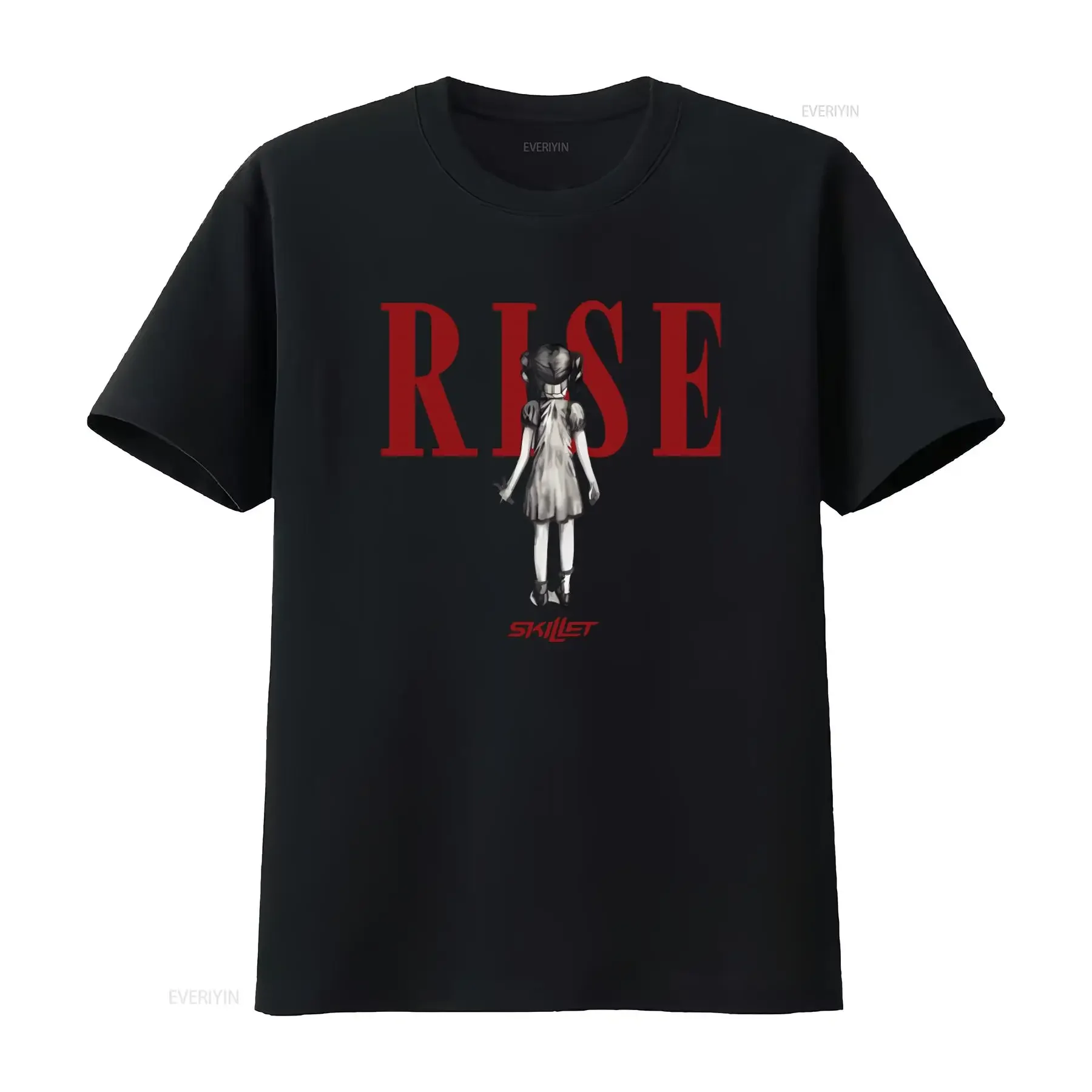 Cotton T Shirt Skillet Rise Album John Cooper Jen Ledger Ken Steorts Print Rock Band Design vintage Washed Breathable homme