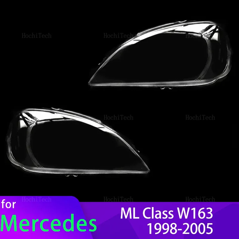 

Transparent Housing Front Headlights Lens Shell Glass Lampcover for Mercedes-Benz ML Class W163 ML400 ML450 ML350 ML320 1998-05