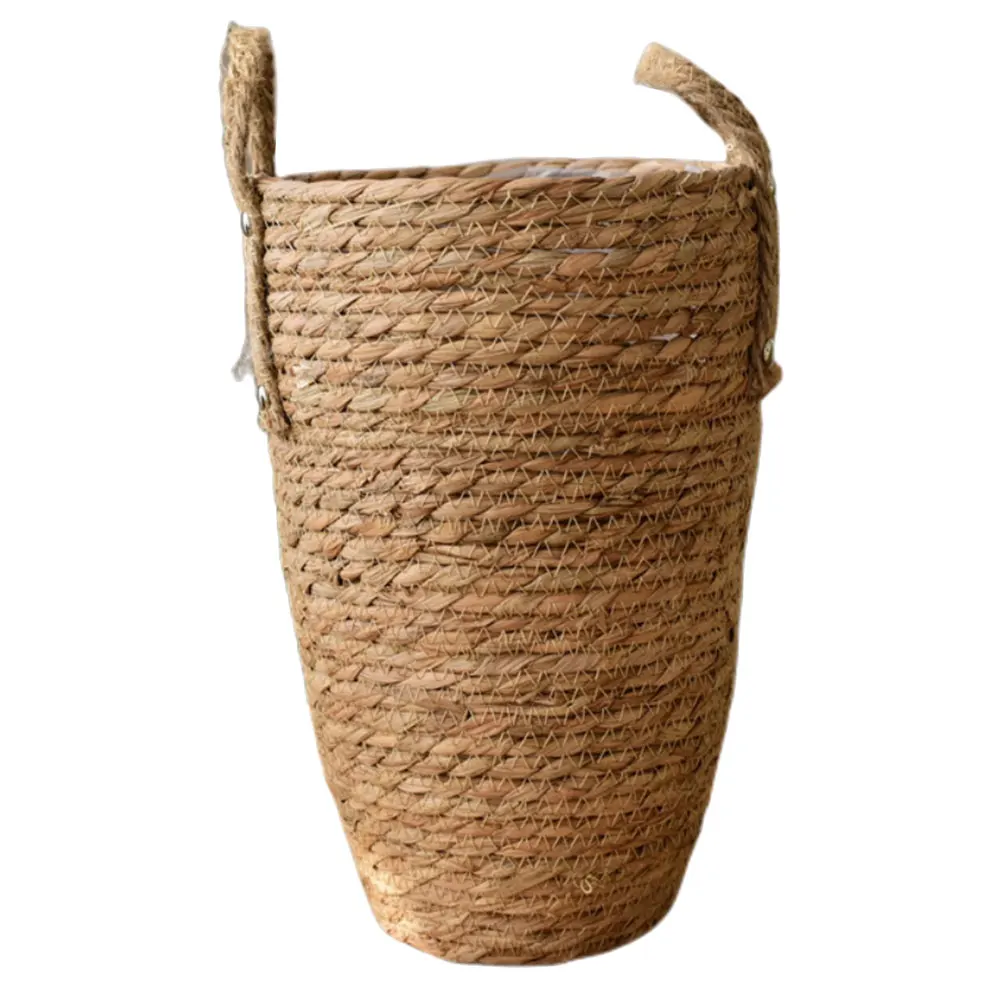 

Rattan Flower Basket Plant Pots Vase Planter Woven Tall Seagrass for Flowers Straw Bride Country Decor
