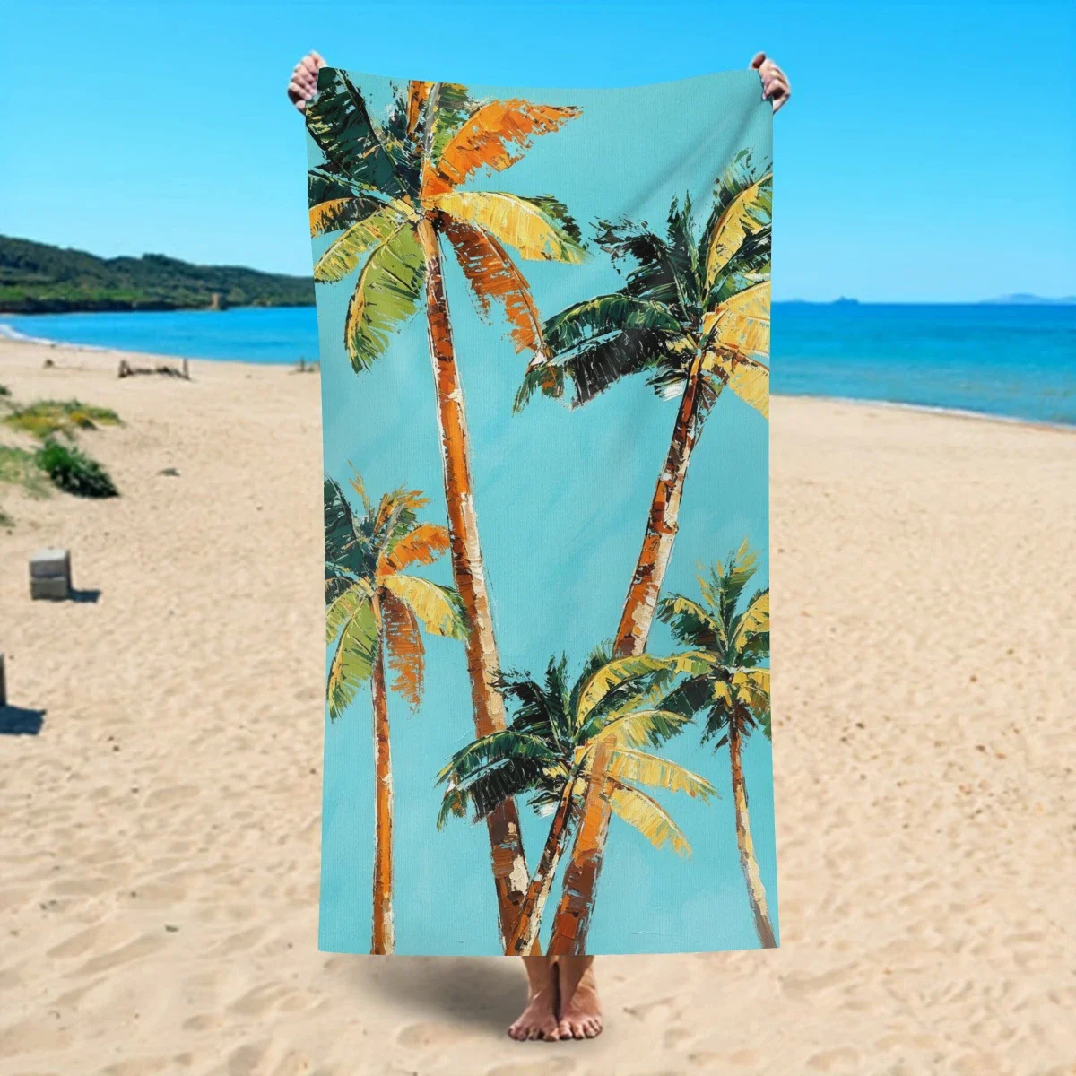 Versatile Polyester Beach Towel - Multi-purpose Towel for Swimming, Fitness, Camping, Yoga, Travel and Beach Use