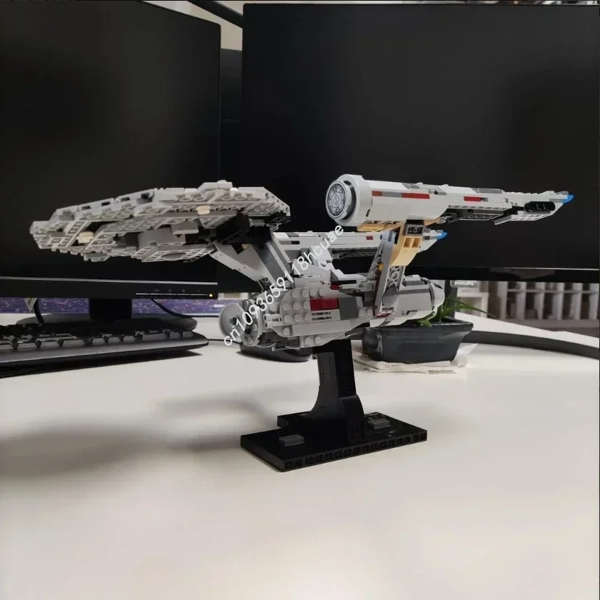 729 pçs uss empresa NCC-1701 modelo midi-escala moc blocos de construção tijolos diy nave espacial montagem criativa brinquedo educativo presente