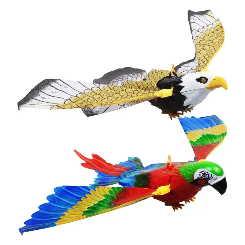 Simulation Bird Interactive Cat Toys Electric Hanging Eagle Flying Bird Cat Teasering Play Cat Stick Scratch Rope Pet Toys