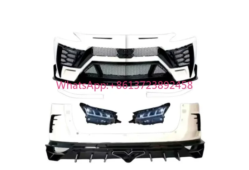 Urus Style Body Kit for Toyota Fortuner 2016-2021 Upgrade to Lamborghini Look Car Bumper Grille LED Facelift Conversion Kit PP