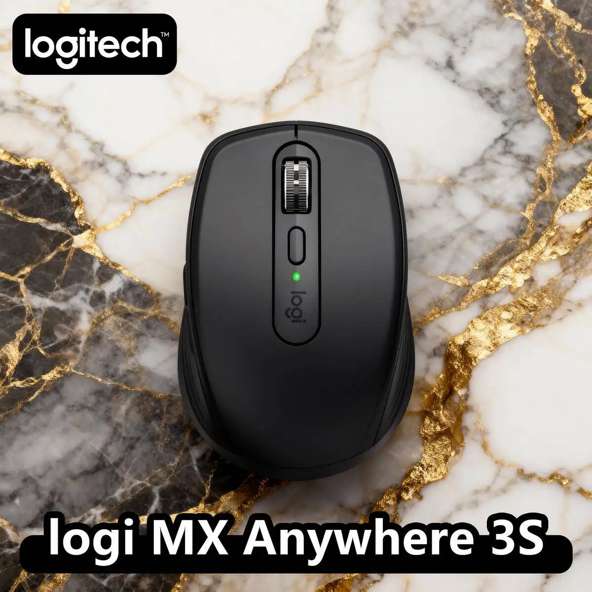 

Logitech MX Anywhere 3S Mouse, Wireless, MagSpeed Wheel, USB-C, 3-Device, Laptop (Multi style Logitech mouse)