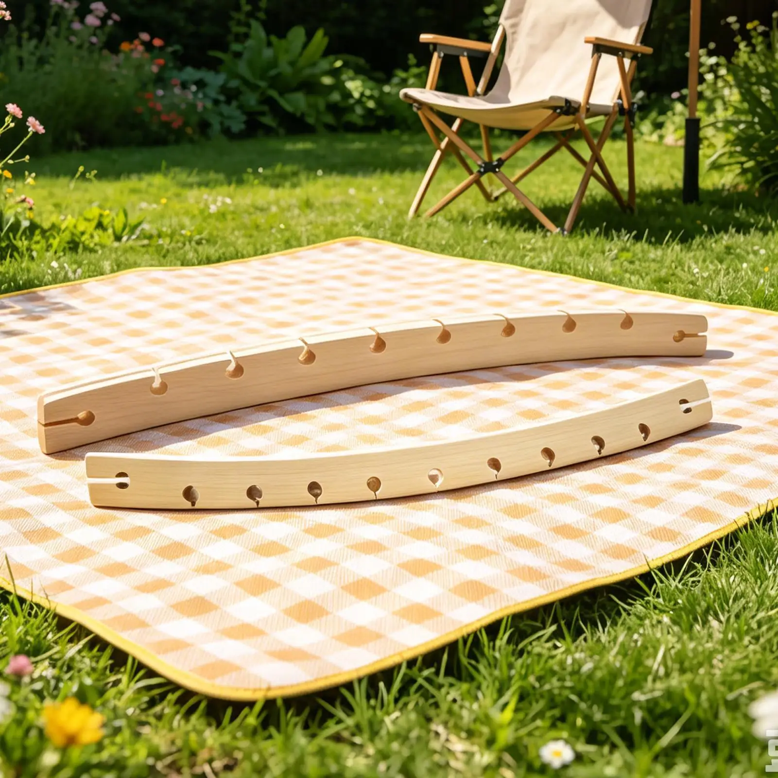 Wooden Hammock Spreader Bar 2 Pieces 10-Hole Wooden Swing Crossbars Parts Hammocks Replacement Accessories For Outdoor Patio