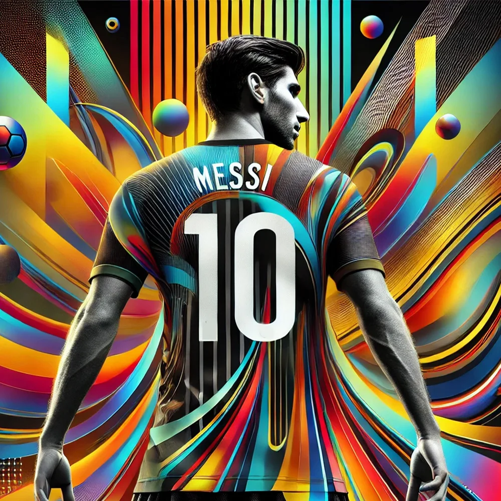 （Miniso)  Summer Men T-Shirt GPT Tshirt AI Top Adult/ KID Messi Jerseys 10 Men And Women T-shirt Football Jersey T-Shirt Top