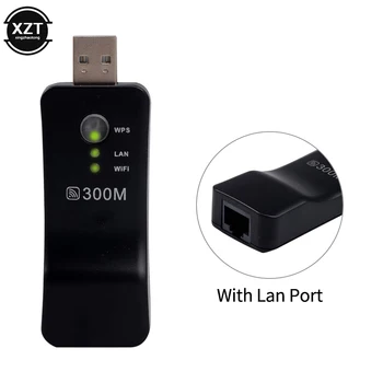 Universeller usb tv wifi dongle adapter 300mbps drahtlose netzwerk karte rj45 wps wifi repeater für samsung sony smart tv