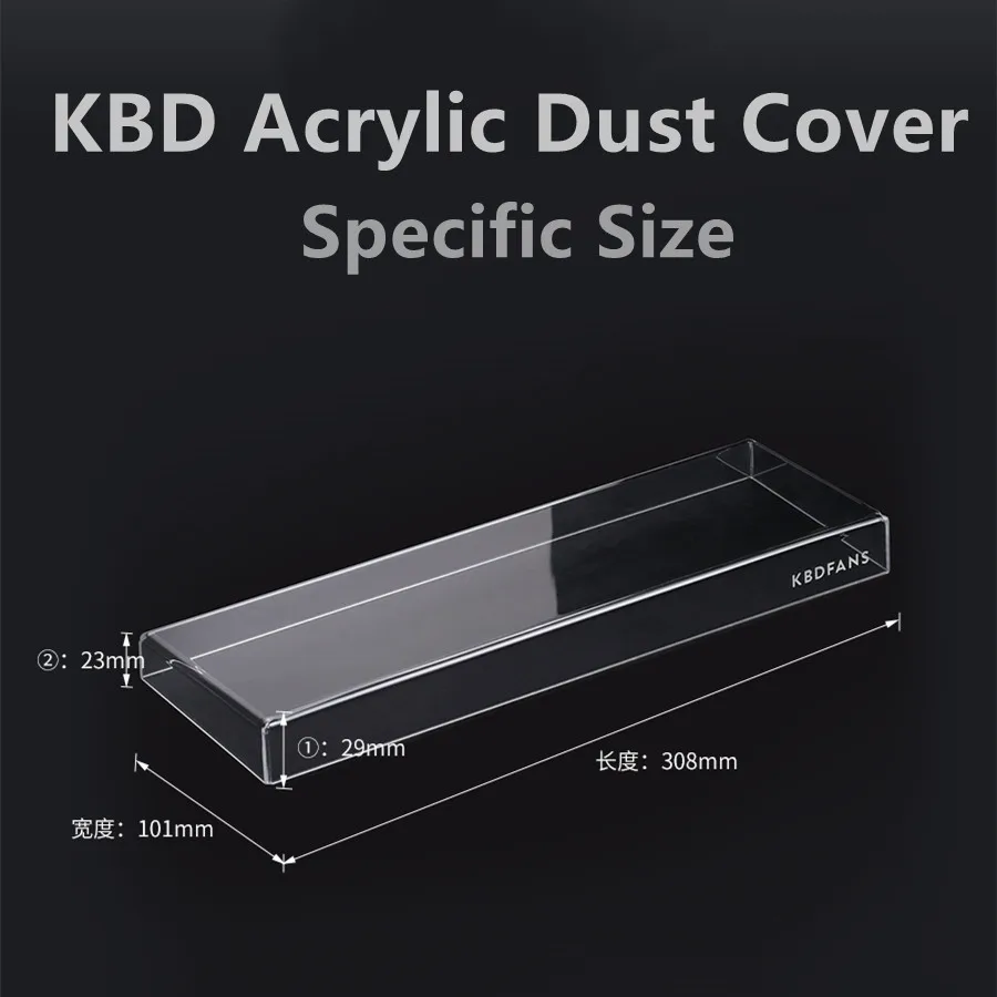 KBD Acrylic Frosted Dust Cover Air Cover Compatible Tofu65 / KBD67 Lite / KBD67/MKIID65 / D65/68 Keys/65% Mechanical Keyboard