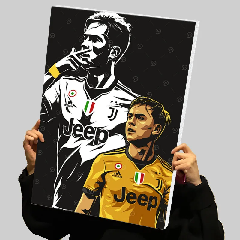 Paolo Dybala Prints Poster Football Player Custom Canvas Painting Wall Art Room Ornaments Home Decor Modern Abstract Canvases