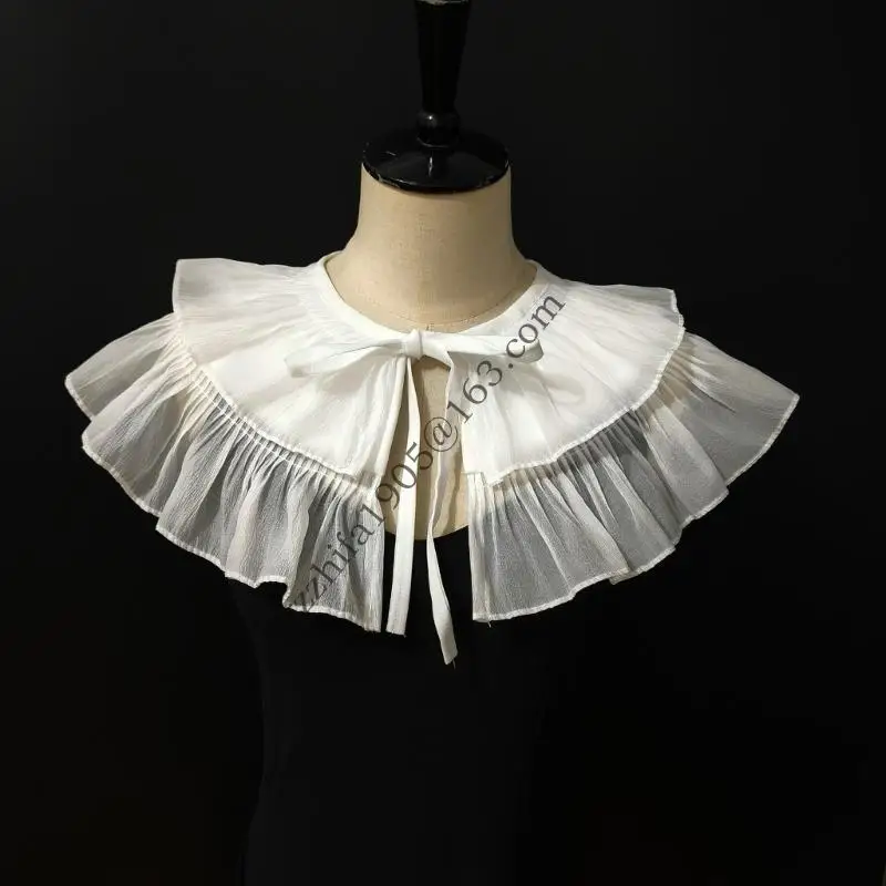 

Courts Styles Ruff Collar Ruffled Collar Adjustable Shawl Wrap for Women and Girl Clothing Accessories Decorative Collar