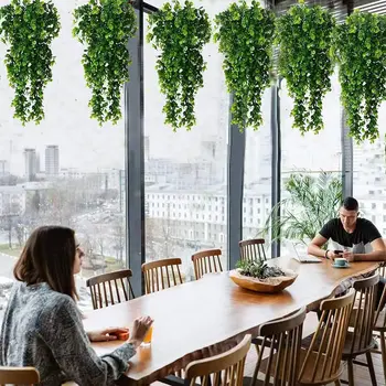 人造牆掛波斯草藤蔓 人造懸吊蕨類藤蔓 懸掛綠植 家居 10 最佳銷售 室內植物 - №3