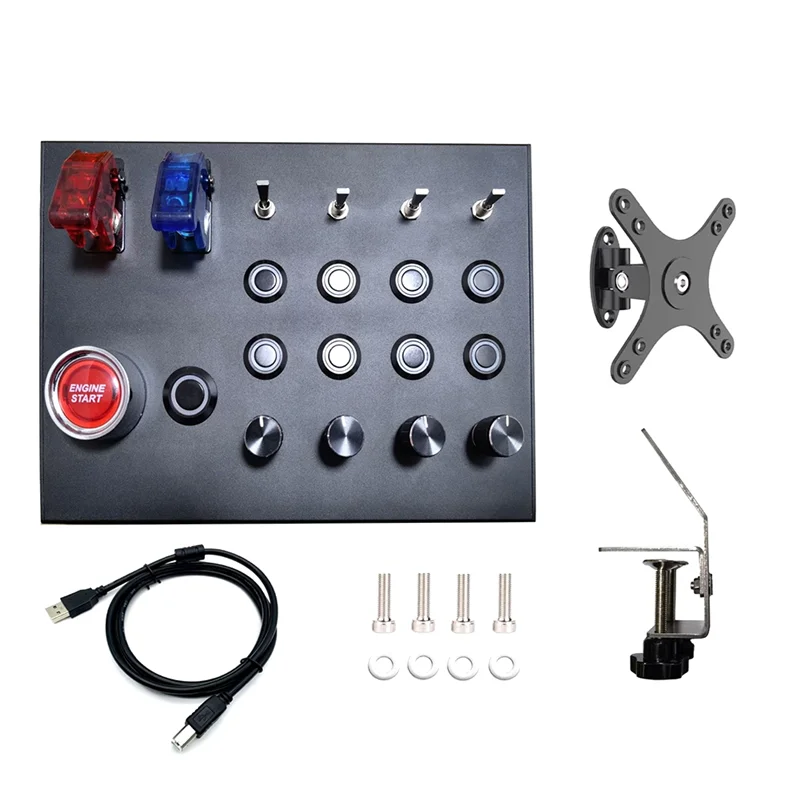 PC Simracing Universal Center Button Box für Euro Truck Thrustmaster Moza Simagic Logitech G29G27 Fanatec Lenkrad