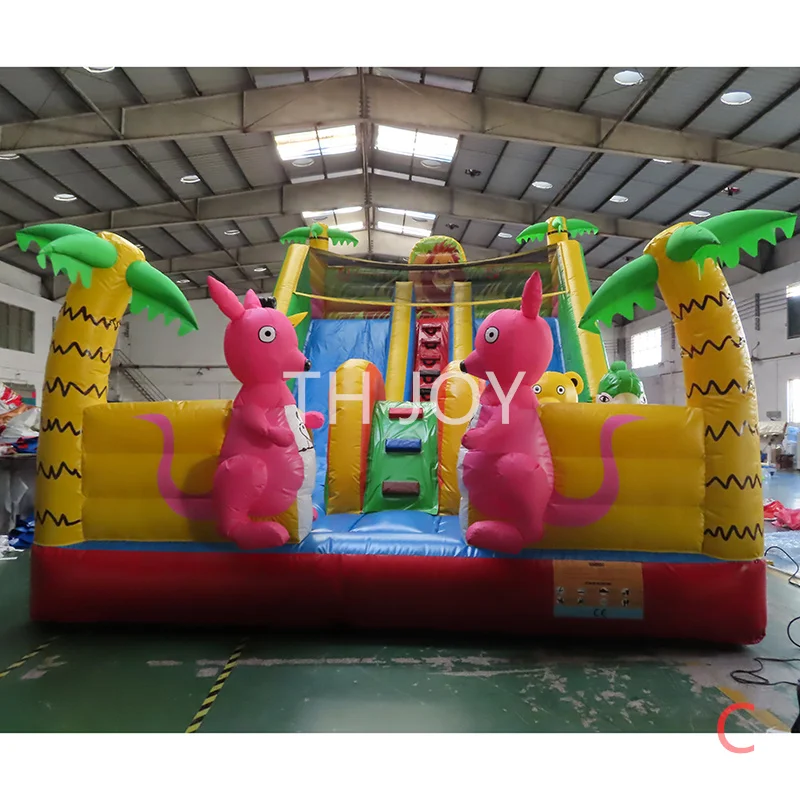 9x5x5m jungle Bouncer funcity, commercial forest Bouncy Jumper slide playground