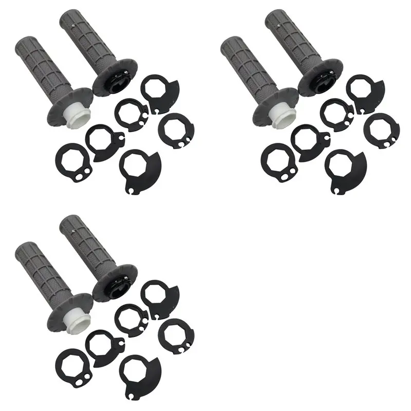 Superior-6X Non Slip Lock-On Grips Handle, Universal Motorcycle Handlebar Grips With The Snap-In Cam, Dirt Pit Bike Handgrip Gre
