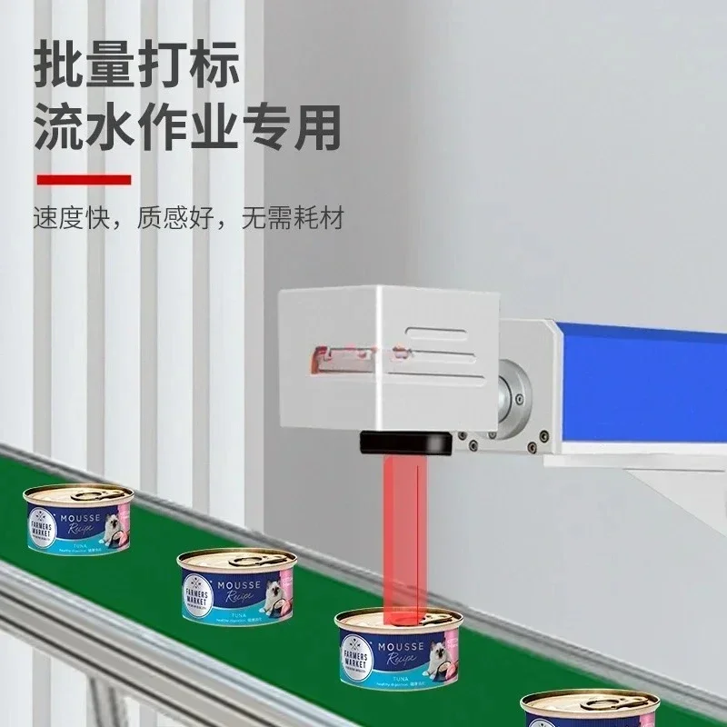 Fully automatic consumable-free packaging bag packaging box assembly line coding machine inkjet coding machine