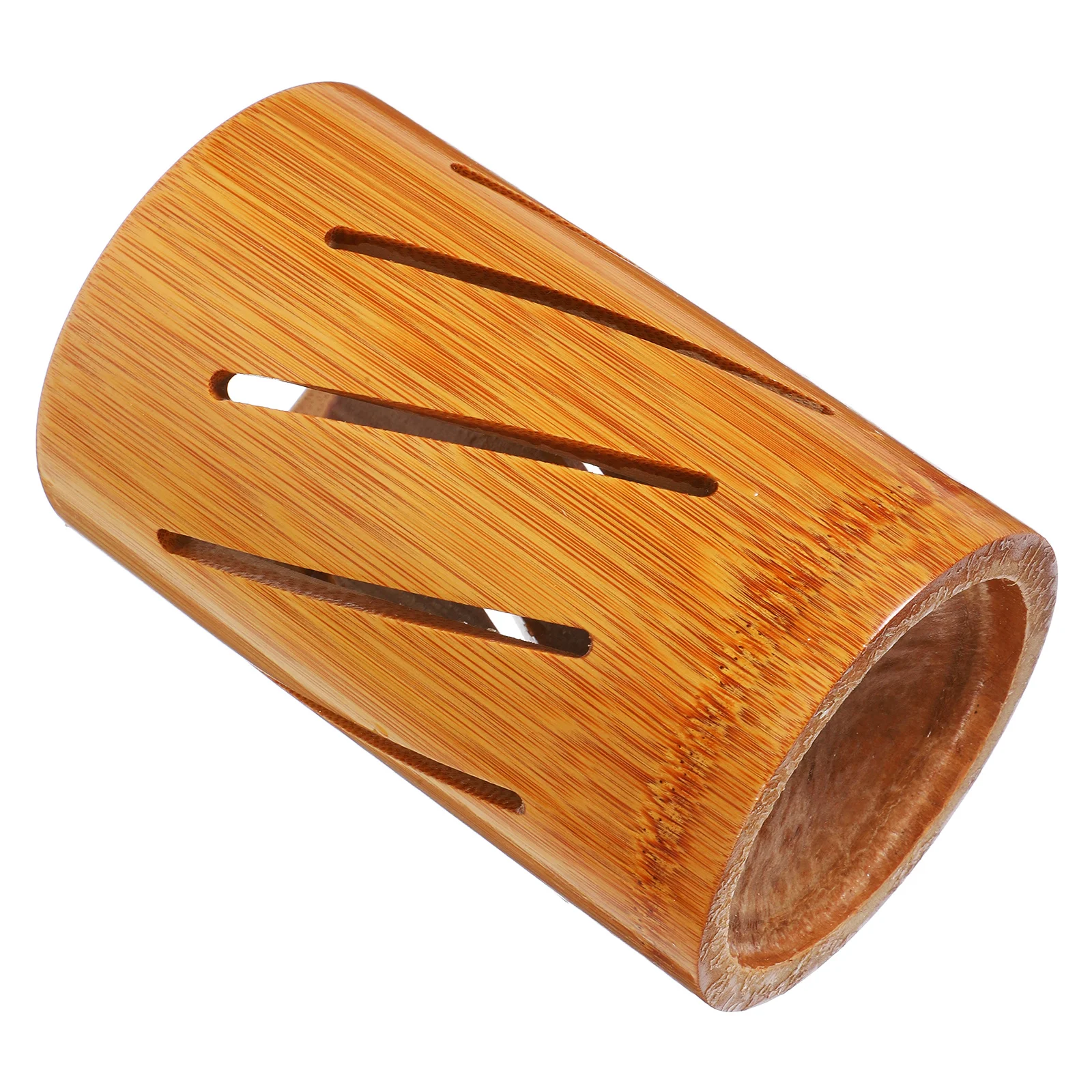 

Bamboo Chopsticks Storage Box Hollowed Rustic Chopstick Holder Kitchen Utensil Organizer Countertop Spoon Holder Large Capacity