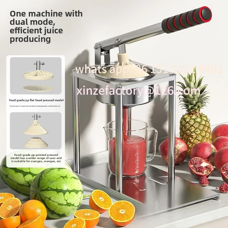 Customizable 1pcs  Orange Juice Extraction Kitchen Fruit Shop Stainless Steel Manual Juicer Commercial Hand Press Squeezer