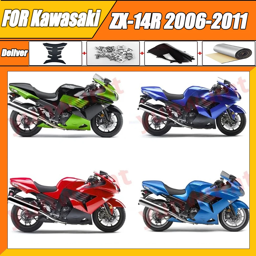 

For Kawasaki Zx14r Body Kit 2006-2011 ZZR 1400 2011 Zx14 Zx-14r Fairing bodywork Kit 2006 2007 2008 2009 2010 2011 ZXMT Fairing
