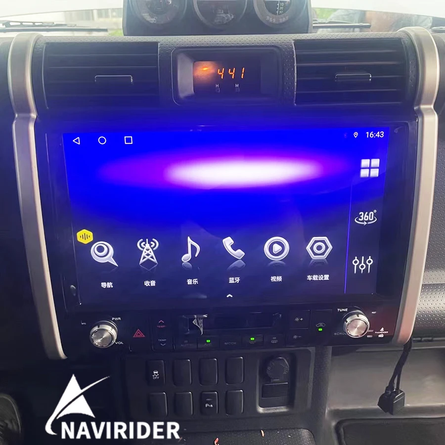 

12,8-дюймовый автомобильный радиоприемник с CarPlay для Toyota FJ Cruiser 2007-2012, Android 14, сенсорный экран, мультимедийный проигрыватель, GPS-навигация, стереосистема, 4G