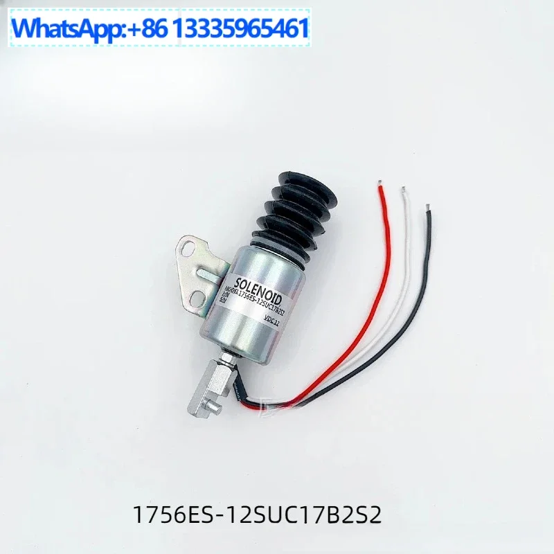 

1756ES-12SUC11B1S5 Suitable for Komatsu engine parts 12V flameout switch Left bracket triangular plug