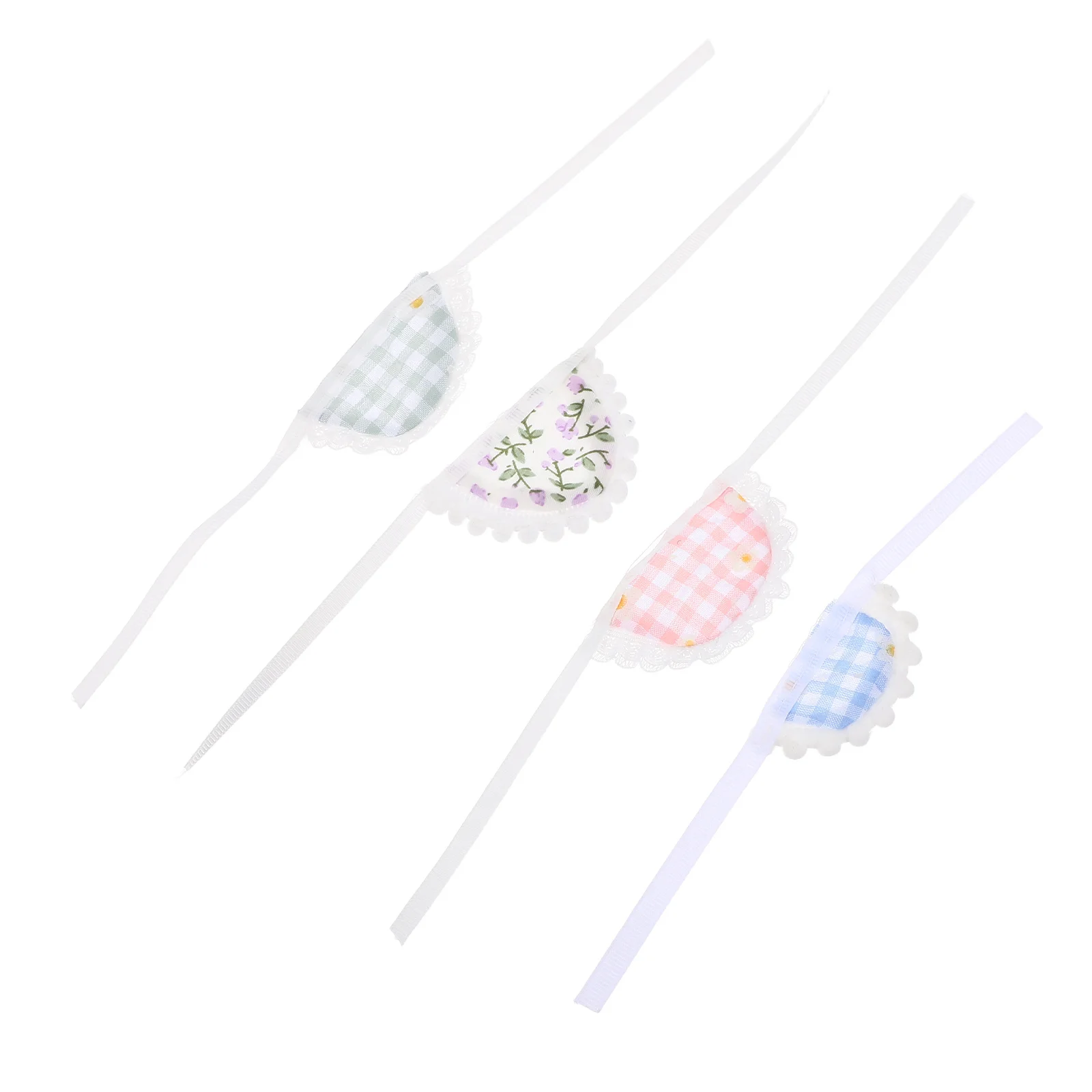 

4Pcs Christmas Pet Bibs Bandanas Small Animal Breakaway Collar Scarf Breathable Holiday Neck Neckerchief for Parrot Rabbit