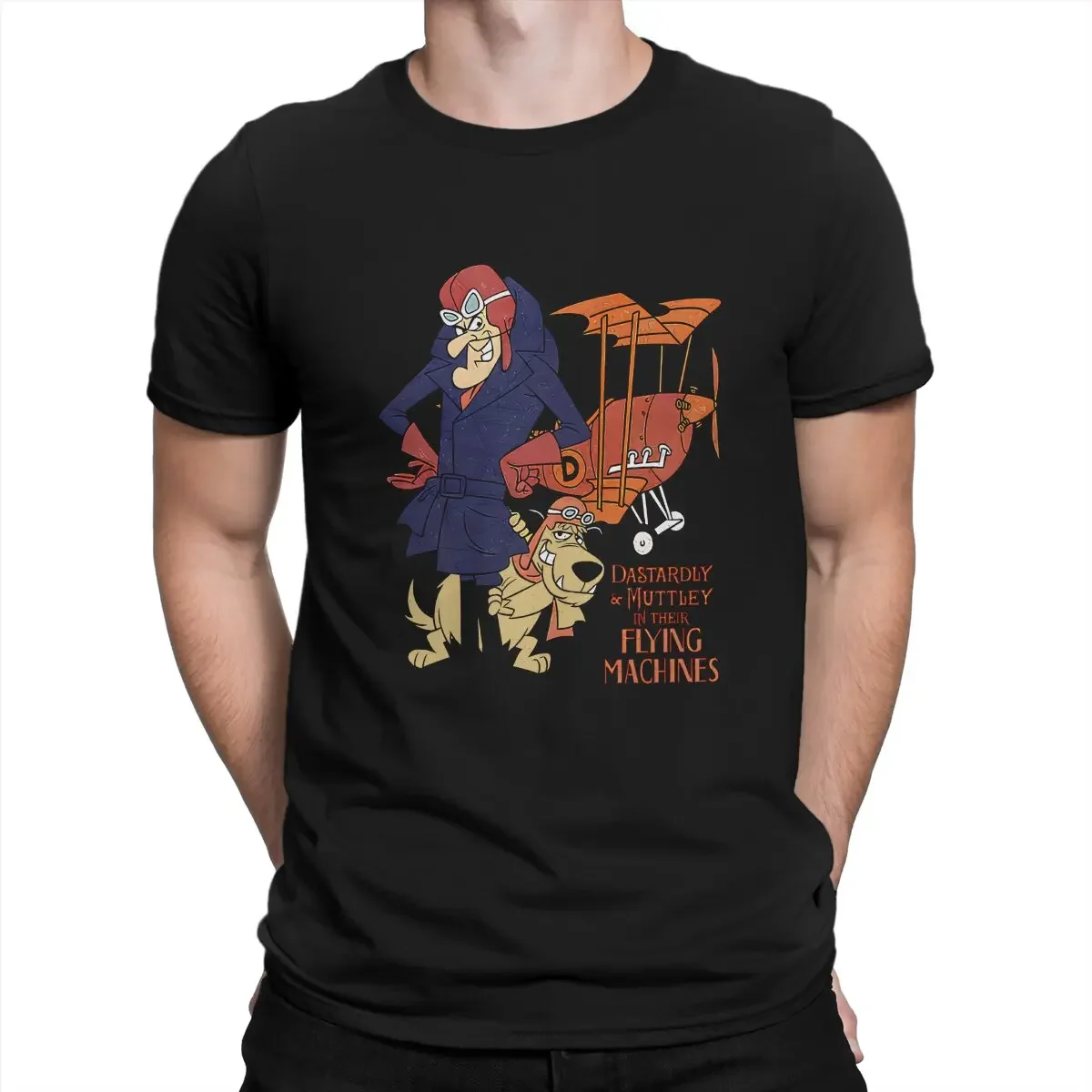 Their Flying Machines Wacky Races 60s Cartoon Polyester T Shirt Fashion Crewneck TShirt Haarrajuku Streetweaarr