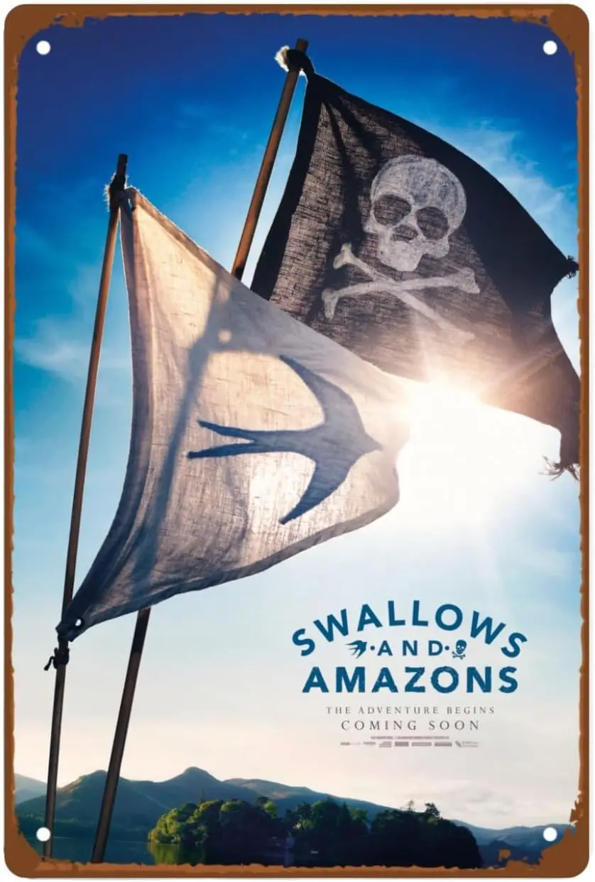Swallows And Amazonswall art Metal Wall Tin Sign Movie Poster room decor Retro Gift Man Cave Vintage Decorations