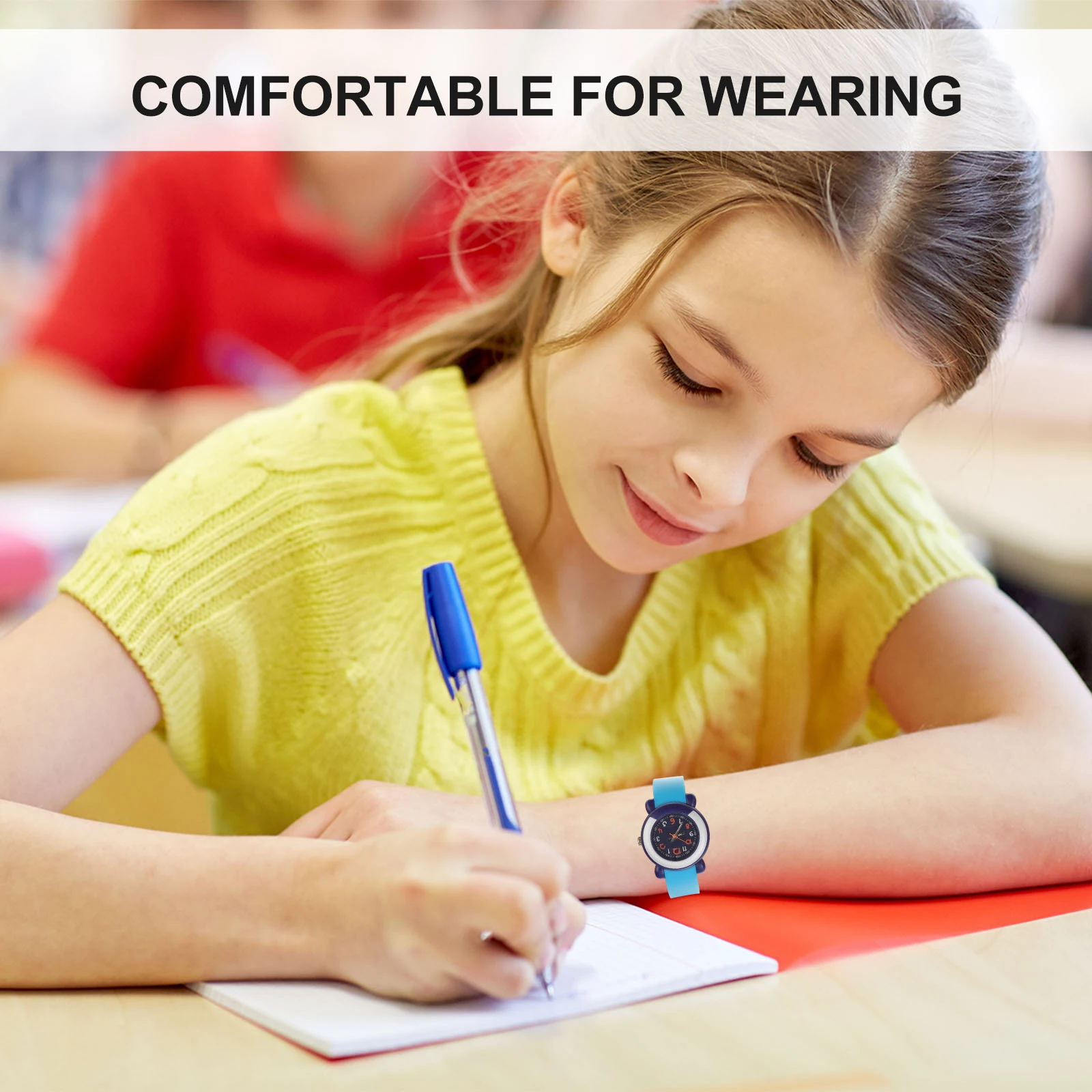 นาฬิกากันน้ำสำหรับเด็กเด็กนาฬิกาข้อมือควอตซ์ส่องสว่างชายหญิงของขวัญวันเกิดปาร์ตี้คริสต์มาสสีสันสดใสปรับได้