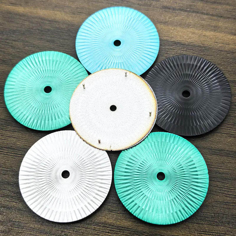 Customized 28.5mm NH35 Dial Fan Blade Pattern Style Dial Fits NH35 8215 ETA 2824 Movement Men Watch Retrofit 28.5mm Dial Part