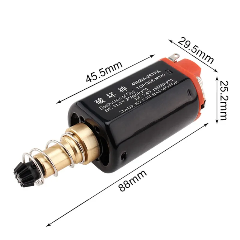 Imagem -02 - Nd-fe-b 11.1v25000rpm M140 Motor Longo do Eixo do Torque Alto 480wa26tpa