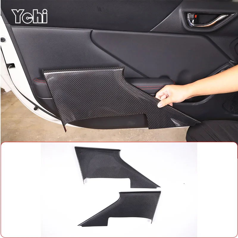 

For Subaru BRZ 2022 Real carbon fiber Car Inner Door Panel Cover Decorative Sticker Car Interior Accessories