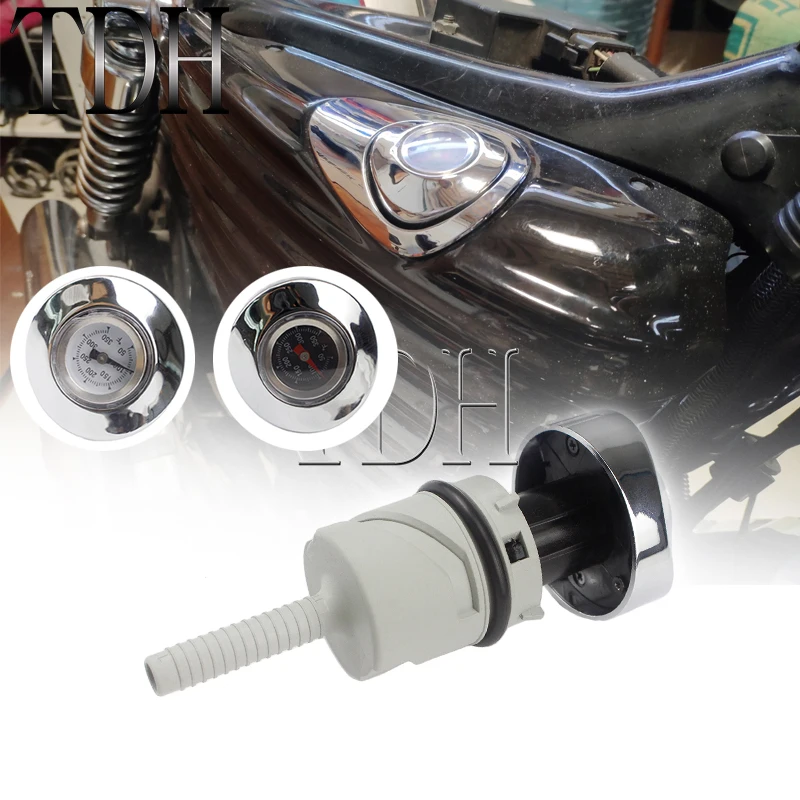 

Motorcycle Oil Plug Temp Gauge Oil Dipstick Dip Stick Filler Tank Cap Plug For Harley Sportster XL 48 883 1200 Custom 2004-2019