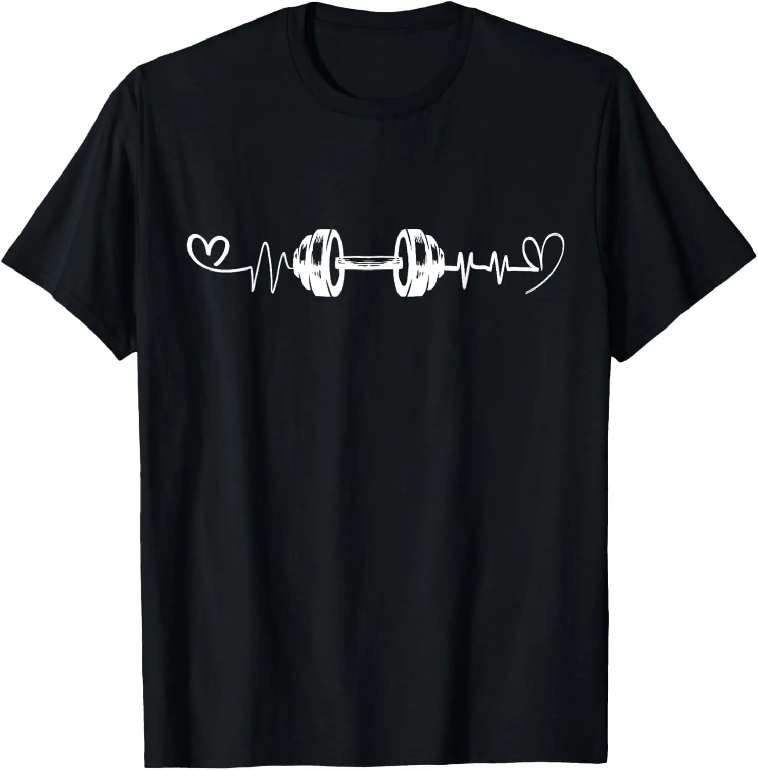 Dumbbell Pulse Funny Gym Fitness Heartbeat Fitness Vibes men T-Shirt