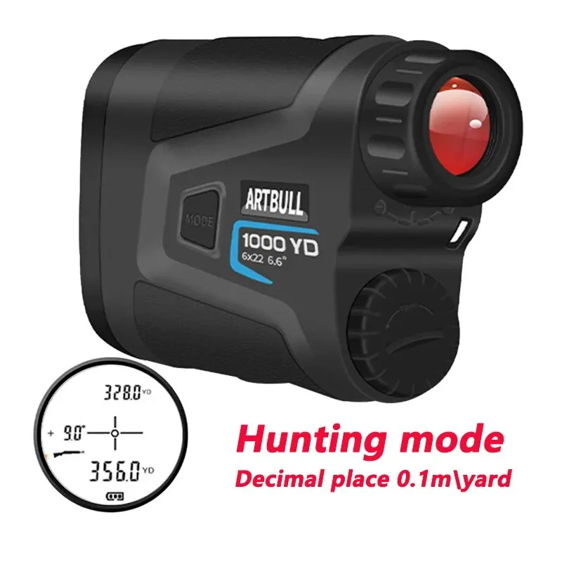 ARTBULL Laser Rangefinder Hunting Outdoor 1000yard Golf Rangefinder Speed Distance Meter Monoculars