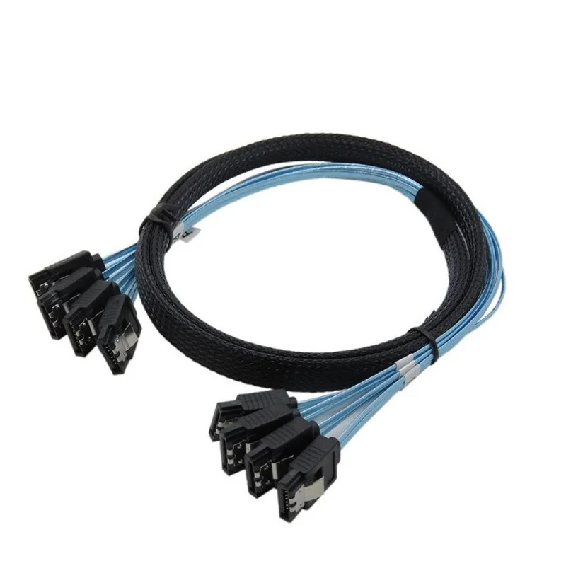 

4/6 Pcs/set Sata To Sata Cable 6 Ports/Set Date Cable Sata 7 Pin To Sata 7 Pin Sas Cable 6Gbps HDD Splitter Cable for Server