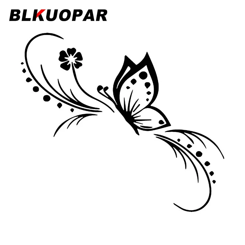 

BLKUOPAR Beautiful Butterfly Car Stickers Air Conditioner Decal Car Door Protector Vinyl Trunk Personality Windshield Decoration