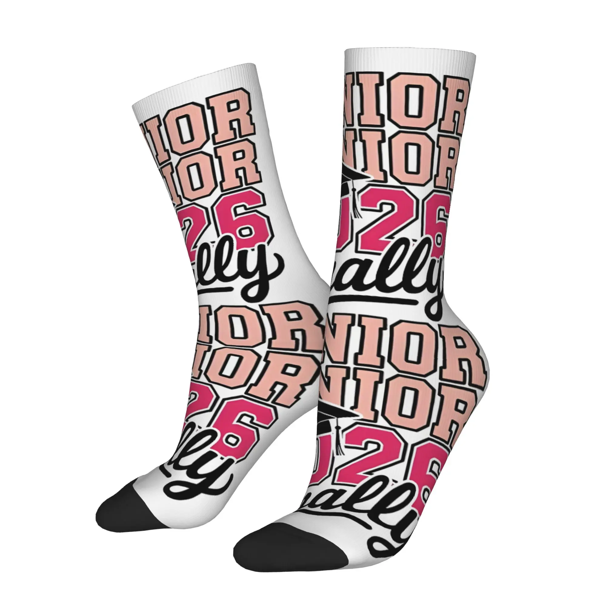 Funny Sock Graduation in 2026 Senior 2026 Graduation Girls  Class Of 2026  Seamless  Printed Men Crew Socks Novelty Men's Socks