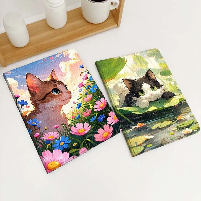 

Красивый чехол с рисунком кошки и цветов для Xiaomi Redmi Mi Poco Pad 2 5 6s 7 7s Ultra Pro Max 14 12.4 12.1 дюймов, мягкий чехол для планшета