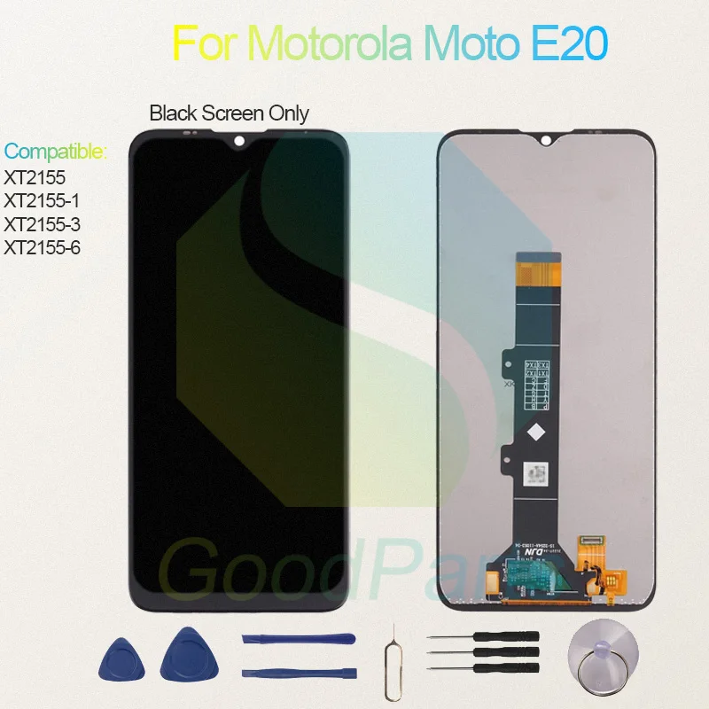 Test Before Ship For Motorola Moto E20 Display Touch Screen Digitizer Panel Assembly Lcd Screen XT2155-1/3/6 Moto E20 Screen Dis