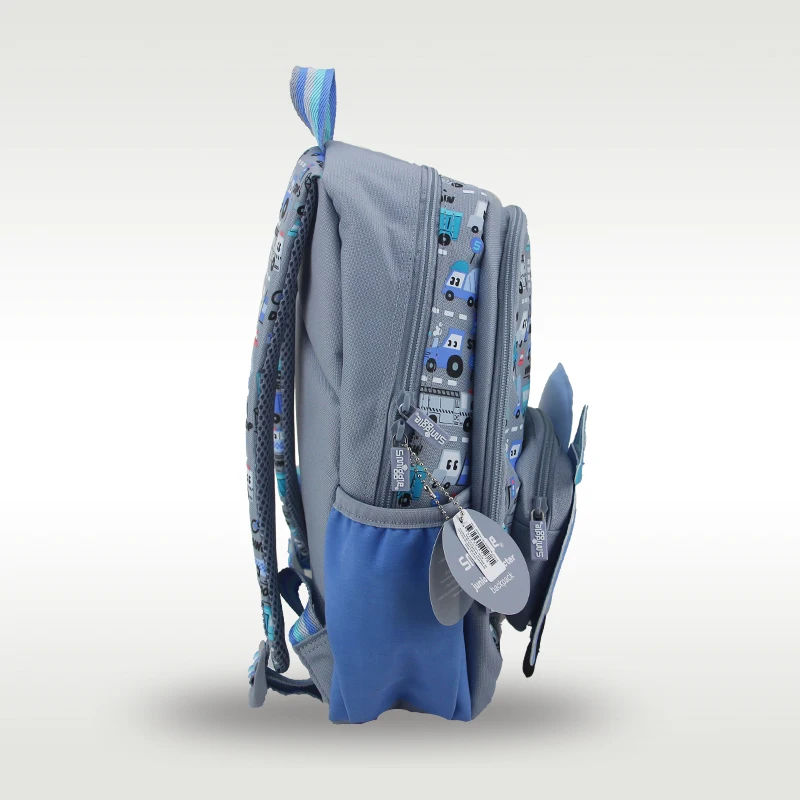 حقيبة مدرسية للأطفال للأولاد حقيبة ظهر شاحنة خلاط رمادية Kawaii 3-7 سنوات أكياس النمذجة 14 بوصة #3