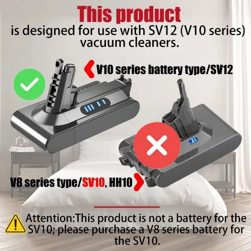 For Milwaukee 18V Lithium-ion Batteries Converter Suitable for Dyson V10 and SV12 Series Vacuum Cleaner MIL18V10 Battery Adapter - view 3