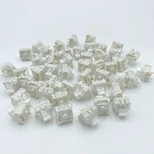 Imagen 1 del producto Kailh Box Switch Clicky Box blanco DIY Teclado mecánico personalizado, Compatible con Cherry MX SMD, interruptores de 3 pines, venta al por mayor