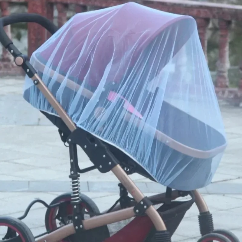 Baby Stroller Mosquito Net Pushchair Cart Insect Shield Net Mesh Safe Infants Protection Mesh Cover Baby Stroller Accessories