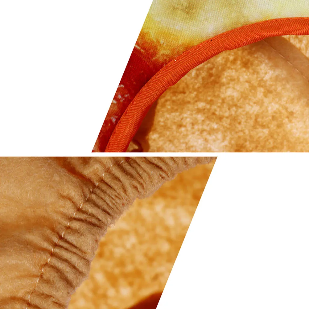 

1Set Pizza Shaped Headwear Premium Material Reusable Halloween Cosplay Party Hat Creative Funny Decorative Head Cover