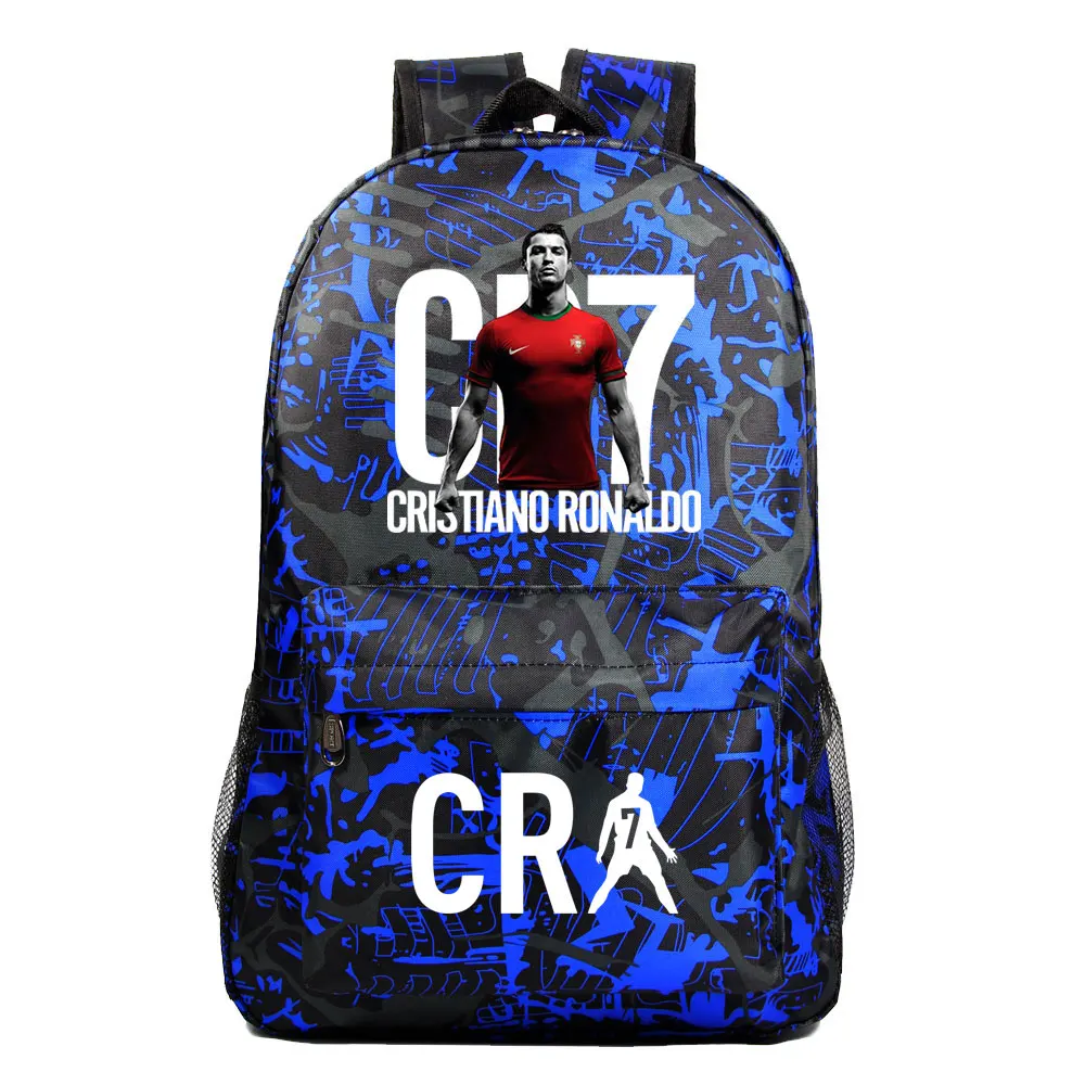 Football CR7 School Bags Girls Boys Backpack For Teenage Laptop Multi Pockets New Backpack Travel Cute Mochilas